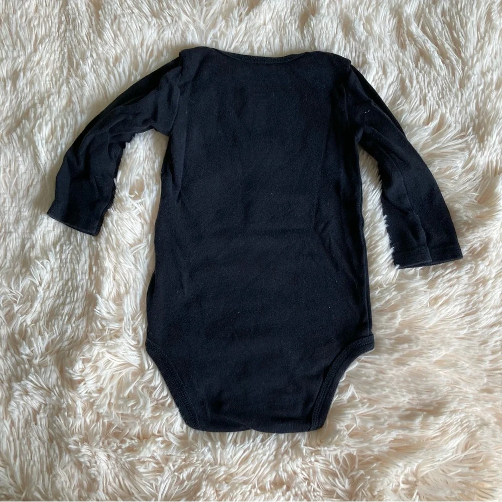 Carters Black My First Halloween Ghost Onesie 9 months